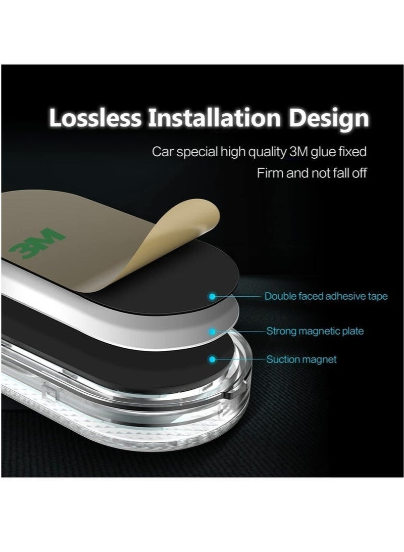 كيلا مصابيح LED للسيارة، مصابيح LED داخلية صغيرة محمولة تعمل باللمس مع 6 مصابيح LED ساطعة، مصباح طوارئ للسيارة قابل لإعادة الشحن عبر منفذ USB (ضوء بنفسجي وأزرق) - Image 5