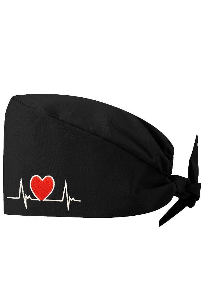 Gasin Medical Cotton Surgical Cap Fluffy Cap Black  - Image 1