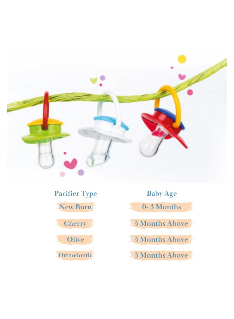 جابلو لهاية سيليكون مائية مع غطاء ومقبض متوهج ليلي للأطفال بتصميم كرز - Image 3