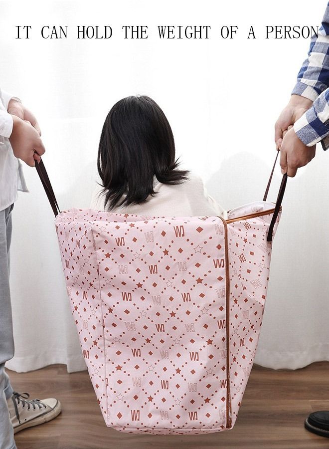 DUNISO 4PCS Large Moving Bags with Strong Zippers & Carrying Handles Storage Bags Storage Totes for Clothes Moving Supplies Space Saving Oversized Storage Bag Organizer for Moving Traveling - Image 3