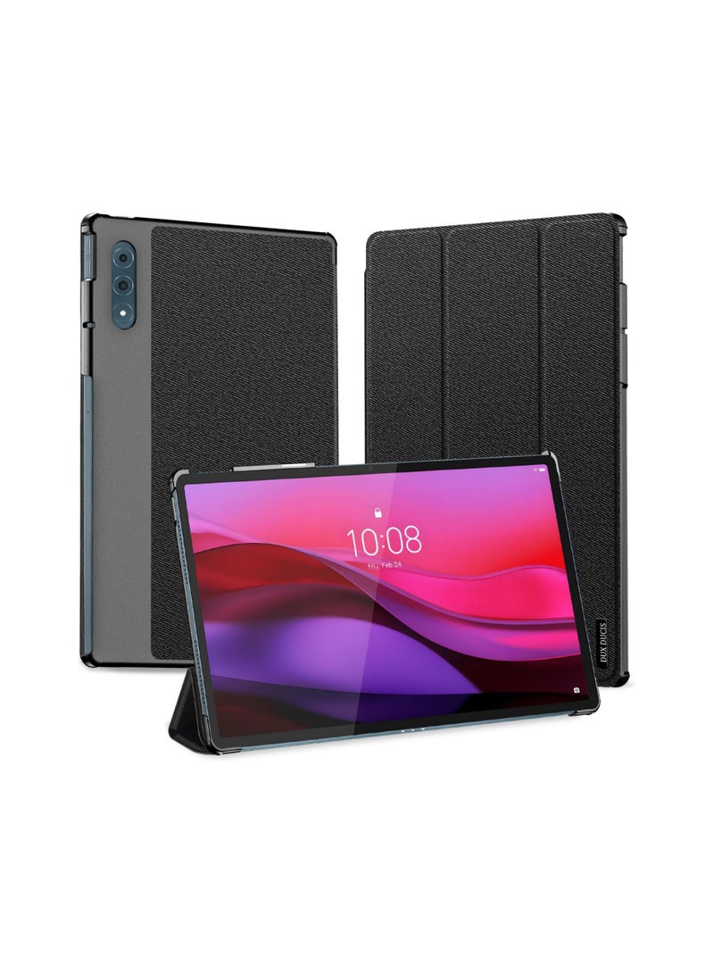 اسم المحتوى ناريلا غطاء متوافق مع لوحي لينوفو يوغا تاب بلس 12.7 بوصة (2025) - مقاوم للسقوط والخدوش مع تصميم ثلاثي الطي ووظيفة النوم/الاستيقاظ التلقائي