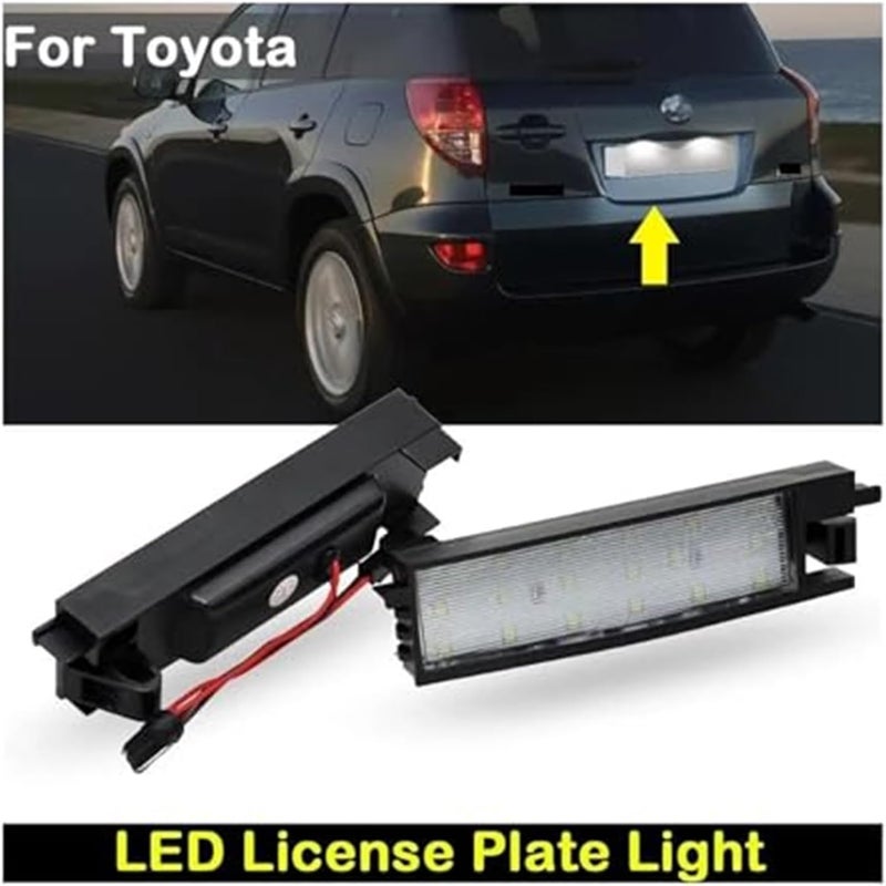 Wivplex Car Rear White License Plate Light Set - Image 2