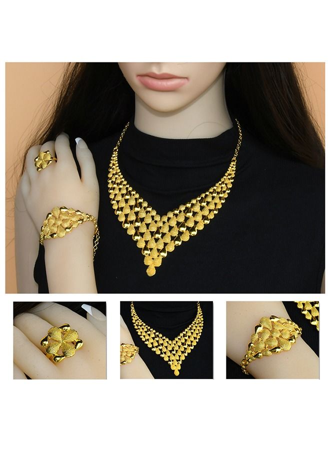 JS Metal Jewelry, Women Fashion Wedding Prom Jewelry Set - Image 4