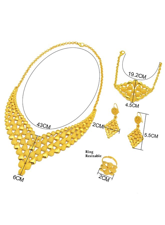 JS Metal Jewelry, Women Fashion Wedding Prom Jewelry Set - Image 2