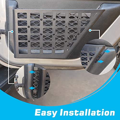 Z8 Metal Rear Door Storage Pockets for 2007-2018 Jeep Wrangler JK JKU 2/4 Door Side Insert Organizer Box Stainless Steel Latest Upgraded - Image 5