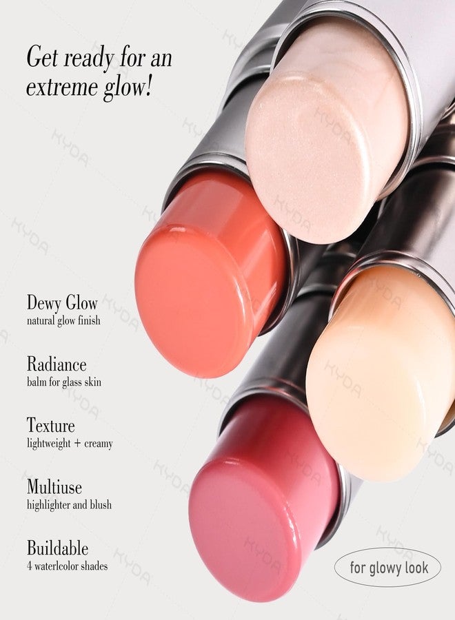 كيدا قلم إضاءة الوجه بلون الشمبانيا من كيدا، قلم إضاءة طبيعي لامع للوجه، لمسة نهائية ندية متوهجة، بلسم إشراقة للبشرة الزجاجية، قلم مكياج كريمي خفيف الوزن متعدد الاستخدامات، بلسم مكياج مائي قابل للتطبيق المتدرج - Image 3