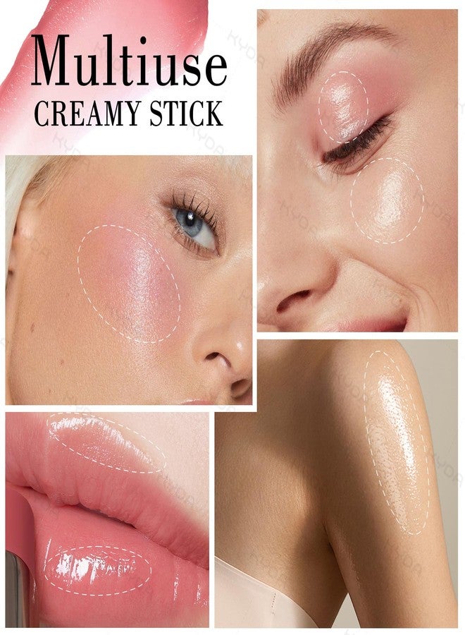 كيدا قلم إضاءة الوجه بلون الشمبانيا من كيدا، قلم إضاءة طبيعي لامع للوجه، لمسة نهائية ندية متوهجة، بلسم إشراقة للبشرة الزجاجية، قلم مكياج كريمي خفيف الوزن متعدد الاستخدامات، بلسم مكياج مائي قابل للتطبيق المتدرج - Image 5