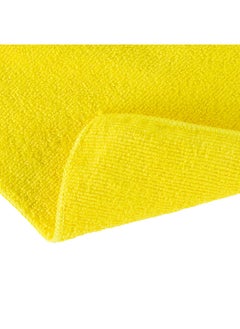 Restaurantware Restaurantware-Clean Tek Professional 16 x 16 Inch Cleaning Cloths, 100 Lint Free Microfiber Towels - Highly Absorbent, Non Abrasive, Yellow Microfiber Cleaning Rags, Reusable, For All Purpose Use  - Image 2