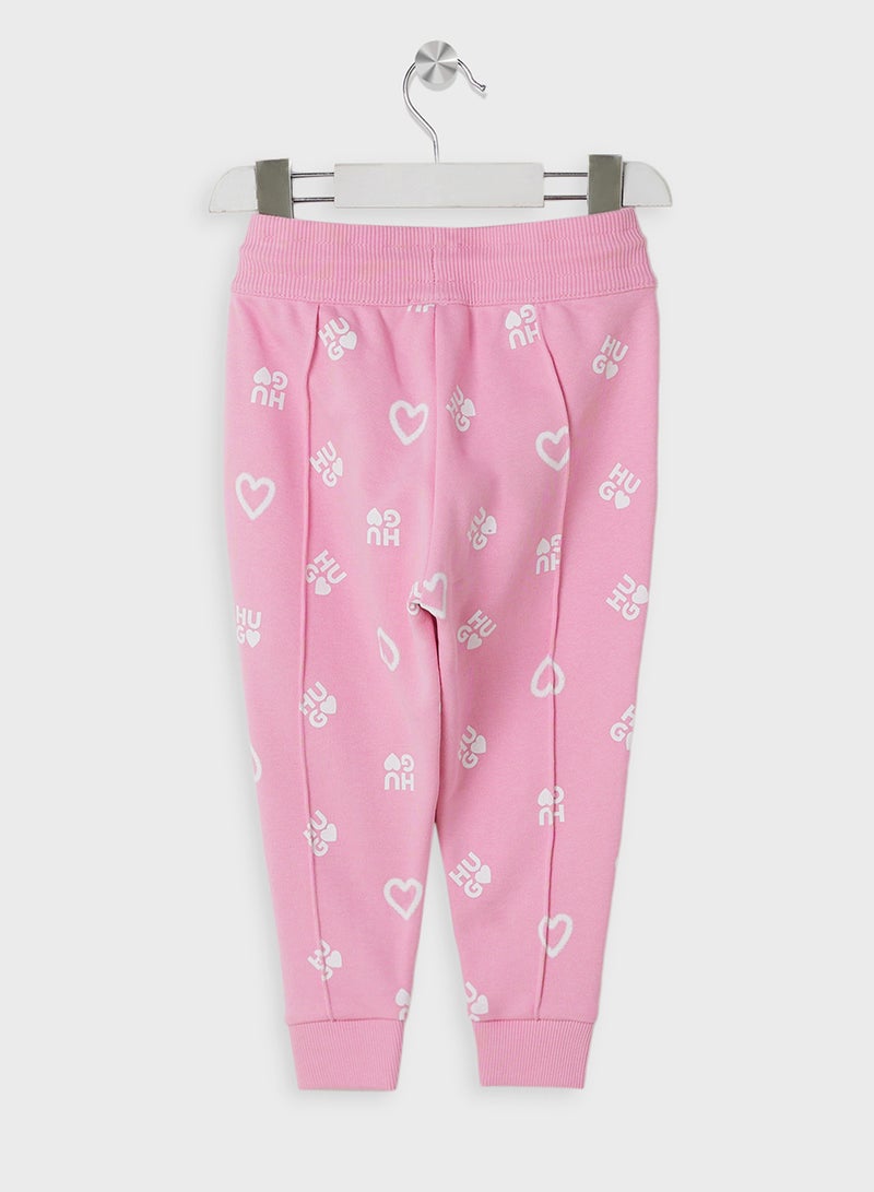 HUGO Kids Logo Aop Sweatpants  - Image 2