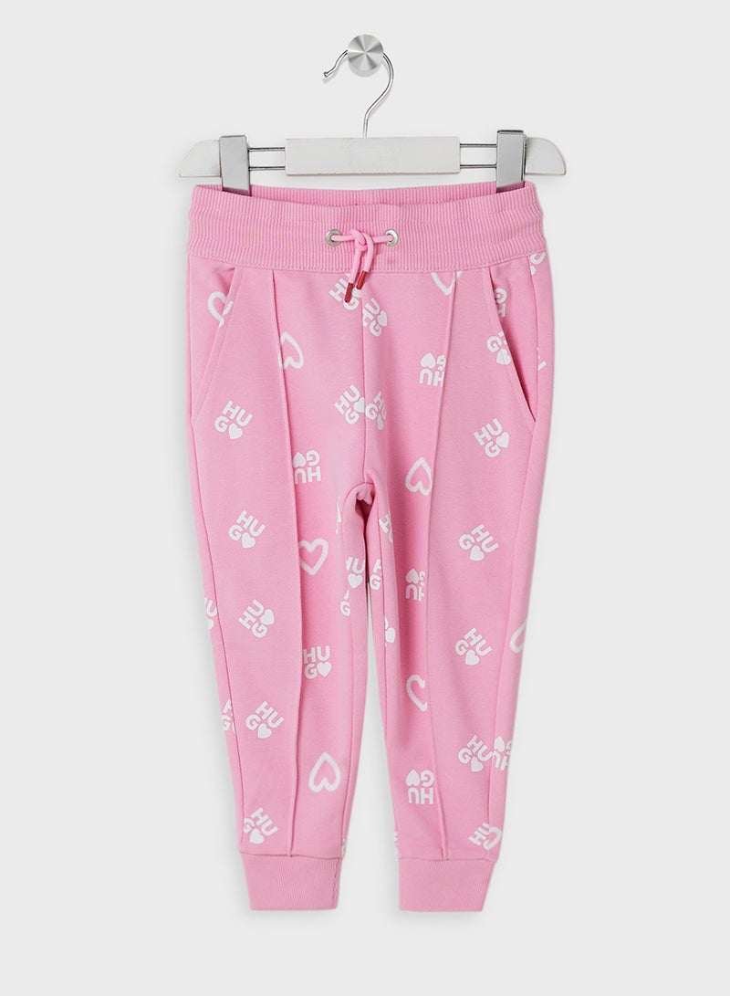 HUGO Kids Logo Aop Sweatpants  - Image 1