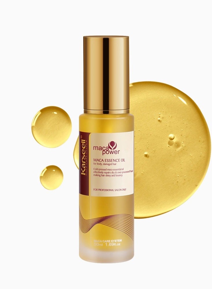 كارسيل مجموعة العناية بالشعر من كارسيل للشعر التالف والجاف: قناع الكولاجين 500 مل ومصل زيت الأرجان 50 مل - Image 3