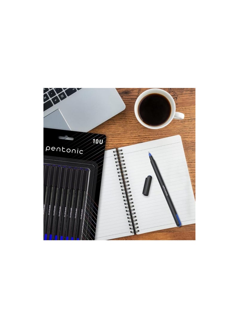 Pentonic Pentonic Linc Ball Point Pen (0.7 mm, Blue Ink, Pack of 10) (LNPTPBL10BP)  - Image 3
