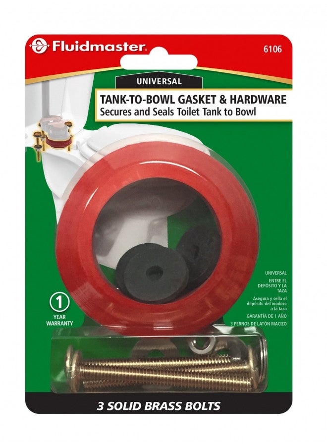Fluidmaster Tank to Bowl Bolt & Gasket Kit 6106 - Image 2