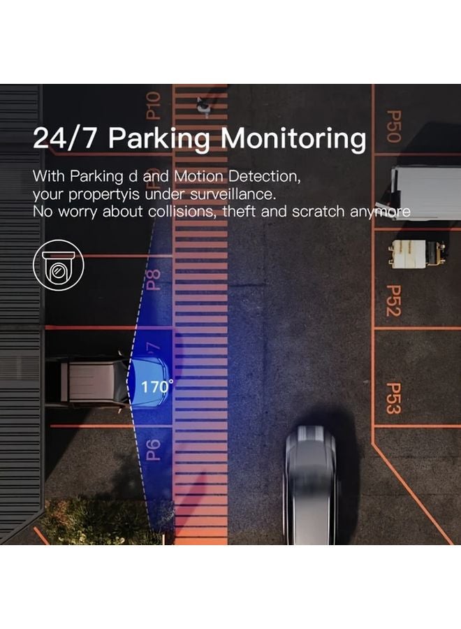 4 Inch Dash Cam 4MP HD 170 Degree Wide Angle IR Night Vision Loop Recording - Image 5