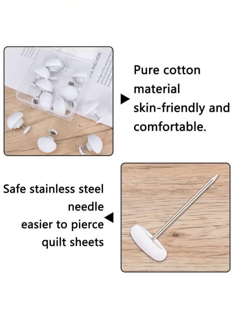 JIMATOR 8pcs Quilt Fixers Anti-Run Buckles with Invisible Non-Slip Safety Clips Reusable Detachable Bed Sheet Holders for Mattress Bedding Home Use - Image 5