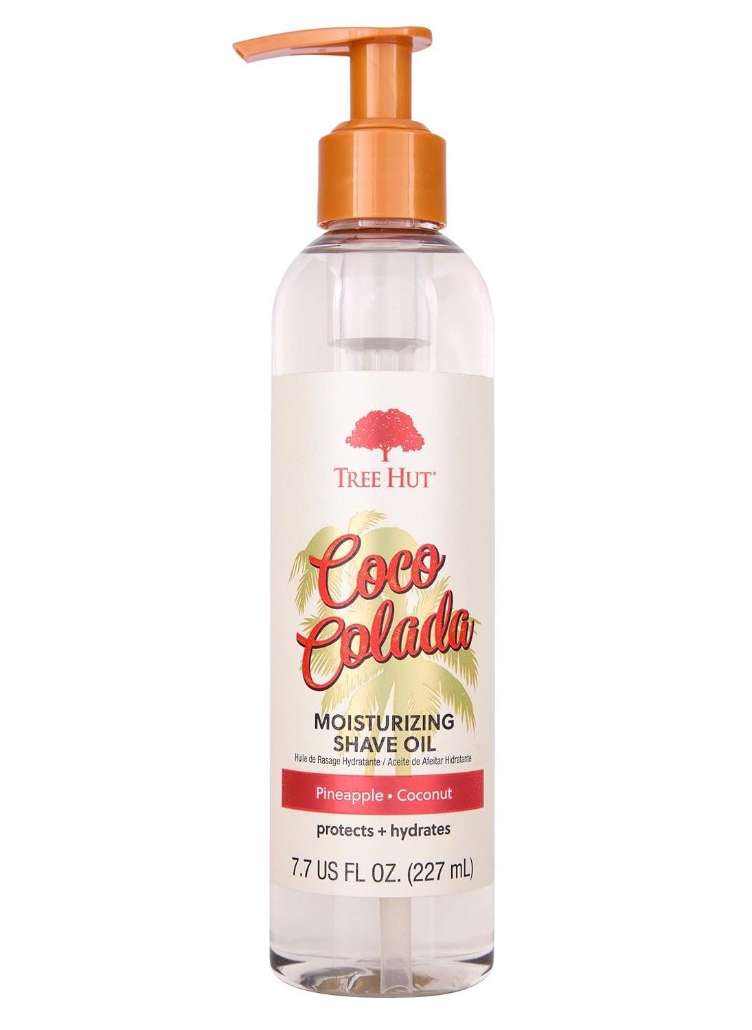 Tree Hut Tree Hut Bare Coco Colada Moisturizing Shave Oil, 7.7 fl oz, Gel-to-Oil Formula, Ultra Hydrating Barrier for a Close, Smooth Shave, For All Skin Types 