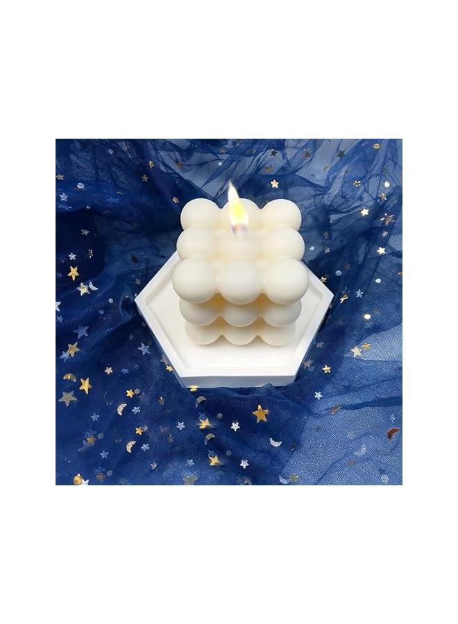 Green Tiger 2 Pieces Bubble Candle - Cube Soy Wax Candles, Hand Poured Scented Candle, Cute Wax Candles Home Decor and Gifting - Image 4
