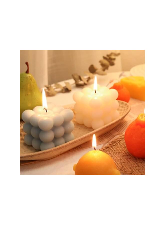 Green Tiger 2 Pieces Bubble Candle - Cube Soy Wax Candles, Hand Poured Scented Candle, Cute Wax Candles Home Decor and Gifting - Image 5