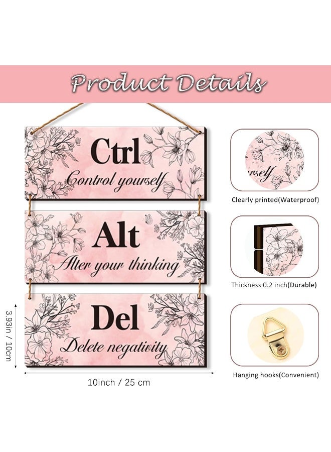 ZINYAZHE 3 Pieces Pink Wall Decor for Girl Room - Image 3