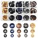BDS-HOME 90Pcs Faux Buffalo Horn Suit Coats Buttons 5 Color 3 Sizes 15mm 20mm 25mm Buttons Set for Suits Sport Coat Uniform Jackets Sleeves and Pants Royal Blue Beige Gray Black Coffee - Image 2