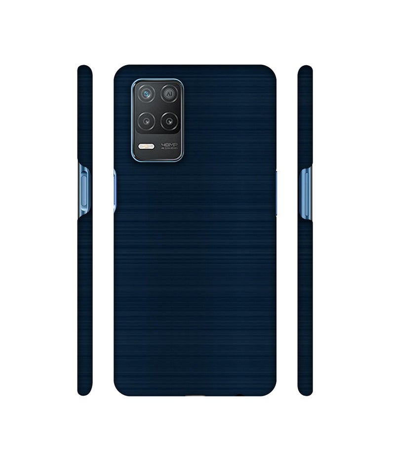 Casotec Plastic Blue Line Design 3D Printed Hard Back Cover for Realme 8 5G / Realme 8s 5G - Image 2