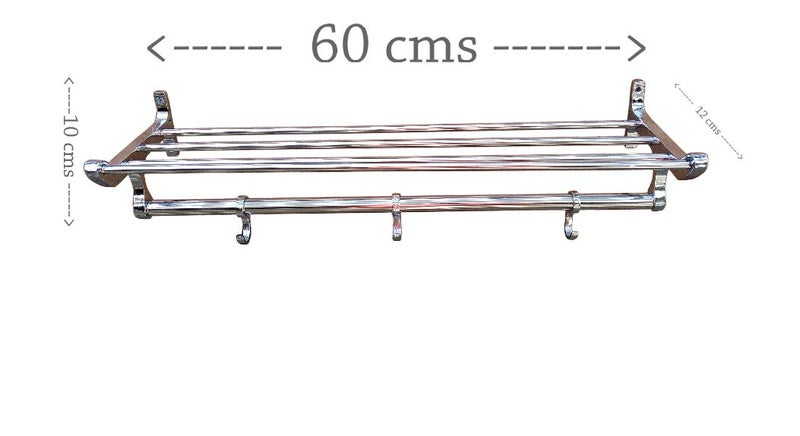SUNDEXBest Qulity Heavy Duty Stainless Steel Towel Rack 60 cms - Image 4