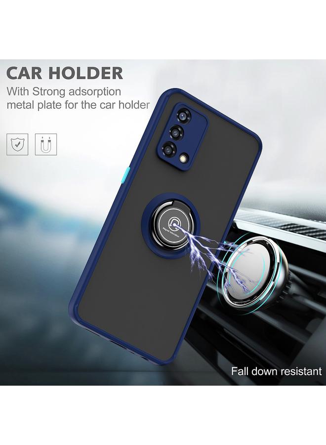 اس-توب جراب لهاتف OPPO A74 4G Q Shadow 1 Series TPU + جراب هاتف PC مع حامل حلقي - Image 4