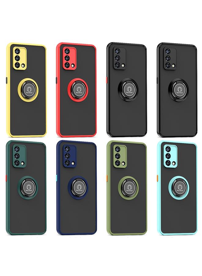 اس-توب جراب لهاتف OPPO A74 4G Q Shadow 1 Series TPU + جراب هاتف PC مع حامل حلقي - Image 2