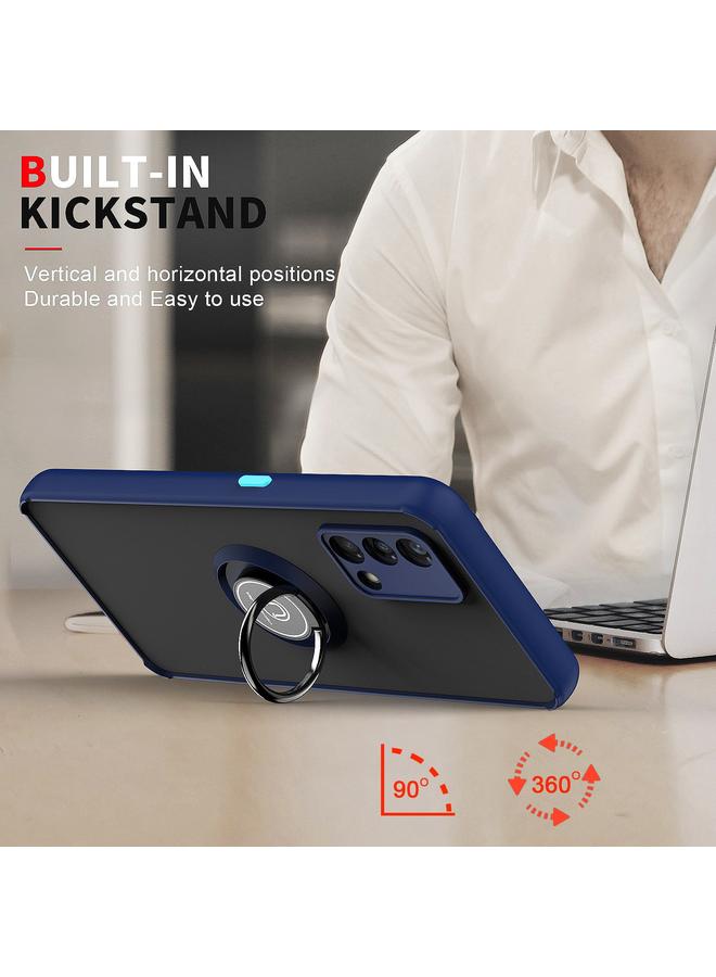 اس-توب جراب لهاتف OPPO A74 4G Q Shadow 1 Series TPU + جراب هاتف PC مع حامل حلقي - Image 5