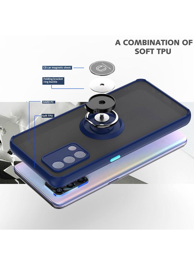 اس-توب جراب لهاتف OPPO A74 4G Q Shadow 1 Series TPU + جراب هاتف PC مع حامل حلقي - Image 3