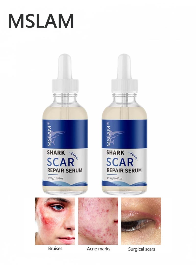 MSLAM 2-PACKS Shark Repair Essence, Fades Scars and Acne Marks 30g*2 - Image 1
