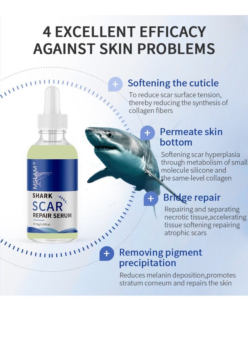 MSLAM 2-PACKS Shark Repair Essence, Fades Scars and Acne Marks 30g*2 - Image 3