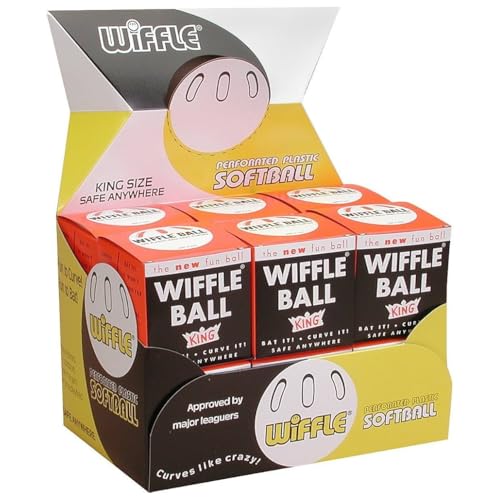 WIFFLE Original 12” Softballs (1 Dozen Balls in Counter Display Case) - Classic Perforated Design, American Made Since 1953 – Safe, Durable Outdoor Fun for All Ages - Image 1