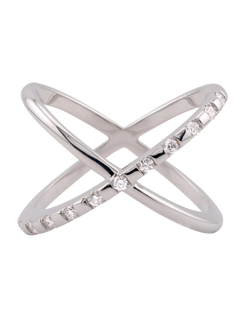 AAZ Jewellery L.L.C - X Diamond Ring - Image 1