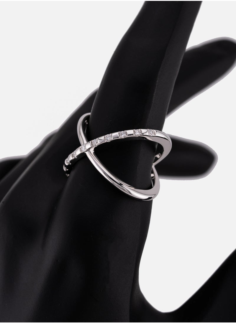 AAZ Jewellery L.L.C - X Diamond Ring - Image 1