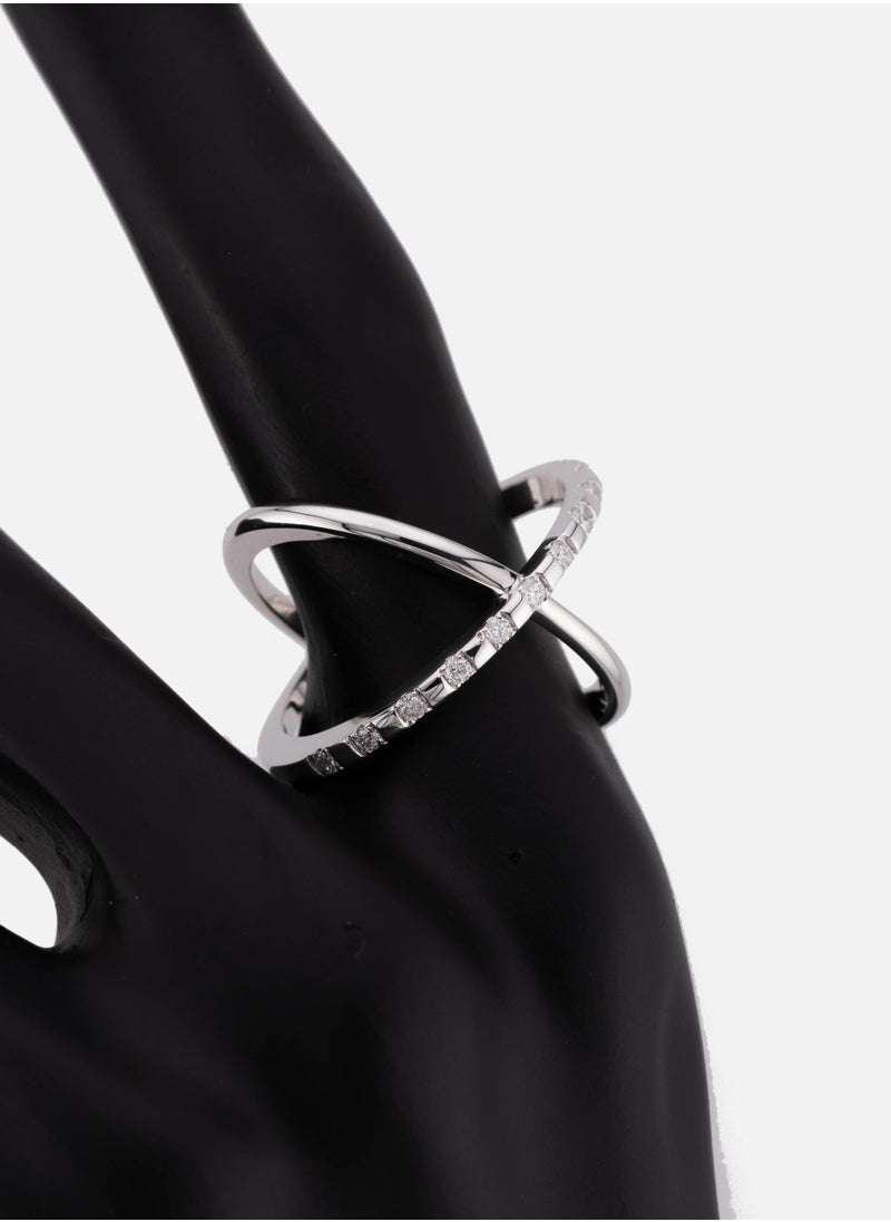 AAZ Jewellery L.L.C - X Diamond Ring - Image 1