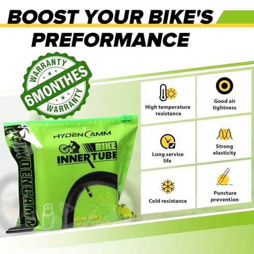 Hydencamm 2 Pack 27.5 Inch x 1.75/1.95/2.10/2.125 Bike Tubes with 32mm Schrader Valve, 27.5 Bike Tube with 2PCS Levers, Bike Tube 27.5 x 2.10 Compatible with MTB and Cruisers, City Bikes, Road Bikes - Image 3