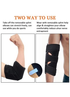 Beauenty Elbow Support for Tendonitis, Adjustable Elbow Support, Breathable Neoprene Elbow Support Elbow Support Elbow Stabilizer, Cubital Tunnel Elbow Rail for Tennis Elbow, Weight Lifting, Joint  - Image 4
