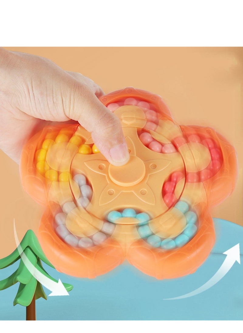 Generic - Ten-sided rotating interoperable magic bean puzzle flipping magic bead fidget spinner decompression toy - Image 1