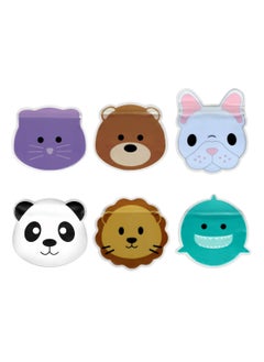 melii Reusable Snack Bags - Bulldog, Cat, Lion, Panda, Bear And Shark  - Image 1