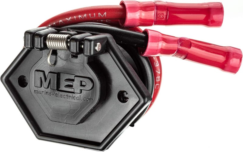 MotorGuide 8M4000954 Trolling Motor Power Receptacle - 2-Prong for 12V, 24V, or 36V Trolling Motors, Ideal for Bow-Panel Installation - Image 1