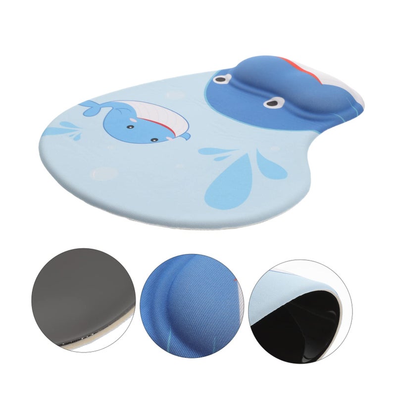 Ergonomic Mouse Pad with Wrist Support for Office Gaming Home and Work Use Black - Image 4