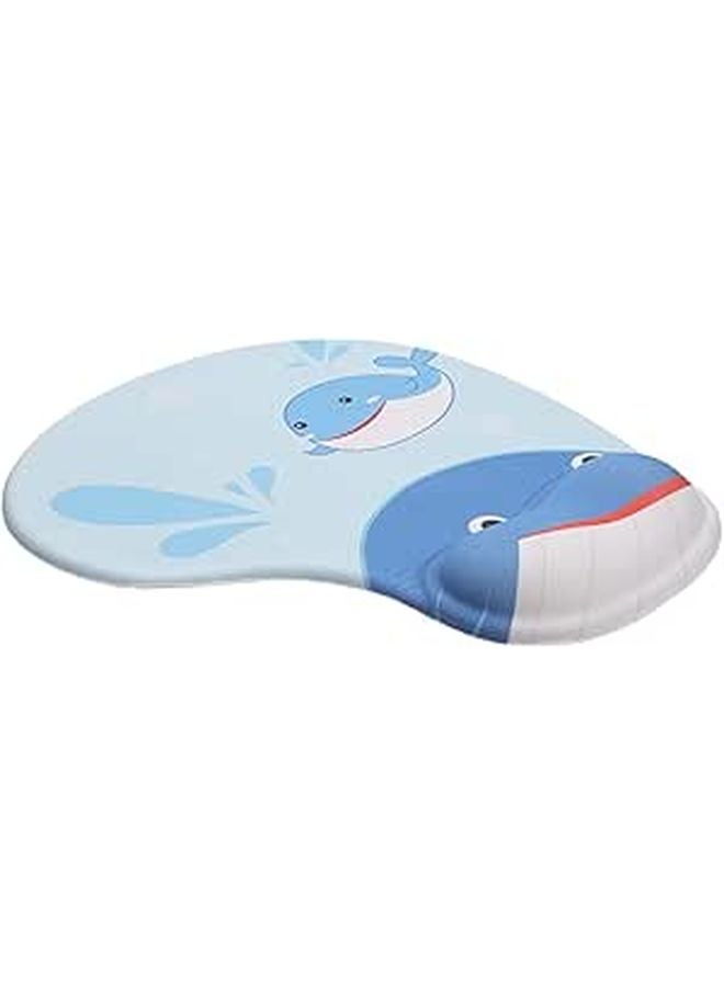 Ergonomic Mouse Pad with Wrist Support for Office Gaming Home and Work Use Black - Image 1