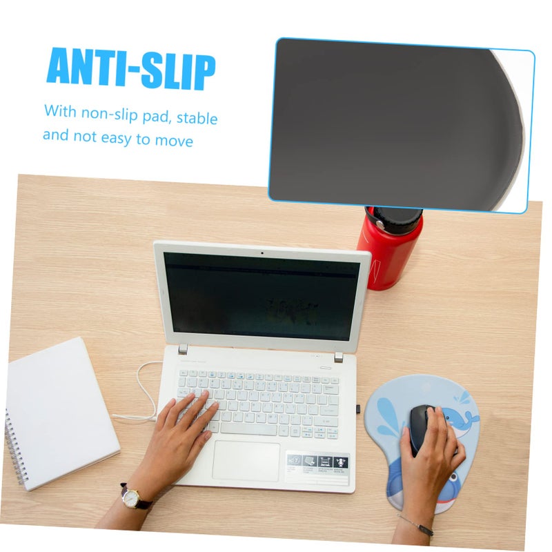 Ergonomic Mouse Pad with Wrist Support for Office Gaming Home and Work Use Black - Image 5