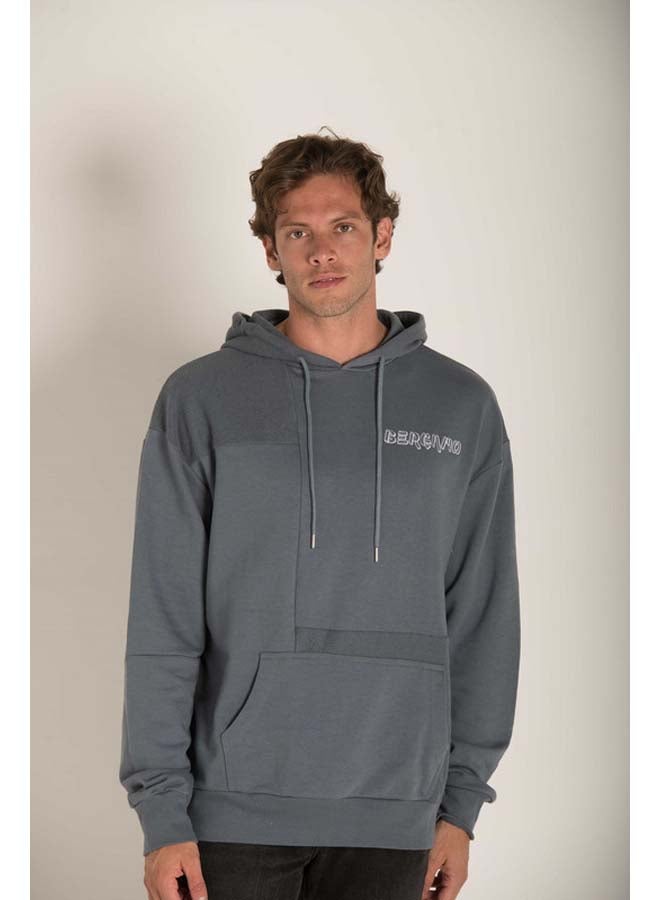 Marco Bergamo Cut Sew Embroidered Hoodie  - Image 2