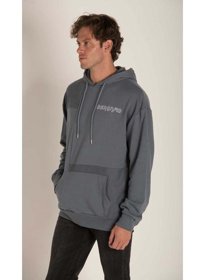 Marco Bergamo Cut Sew Embroidered Hoodie  - Image 4