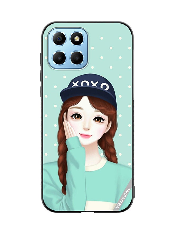 VR CREATIVE Protective Case Cover For Honor X8 5G Xoxo Girl Design Multicolour - Image 1