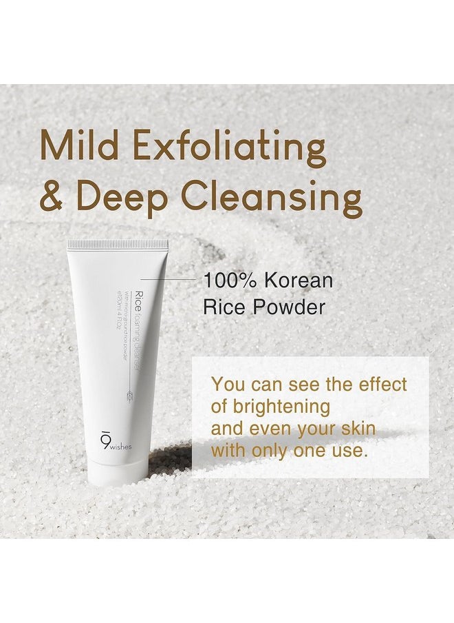 9 wishes 9Wishes Rice Foaming Cleanser, 4 fl oz (120 ml)  - Image 2