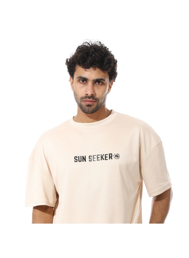 Caesar Men's two-piece set, shorts and a T-shirt, made of biscuit fabric - Image 5