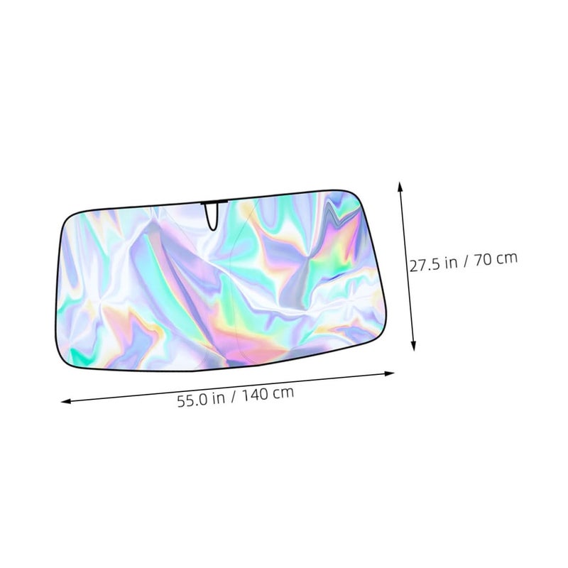 Universal Fit Car Windshield Sunshade with UV Protection Blocks Glare and Heat - Image 4